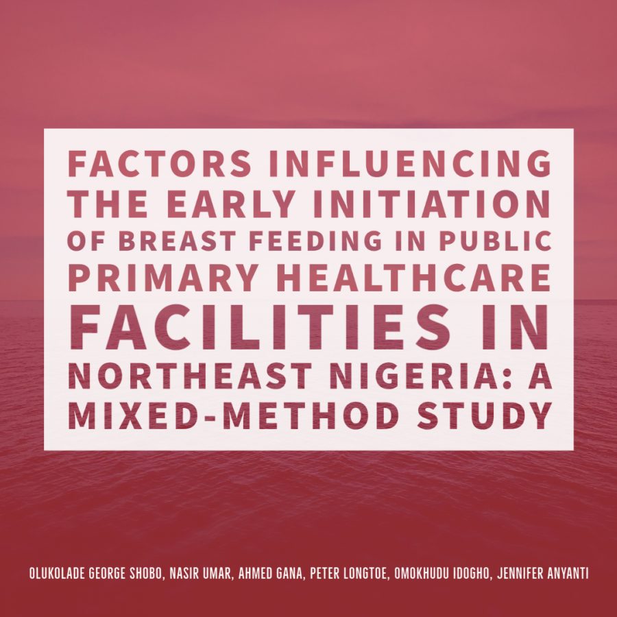 Factors influencing the early initiation of breast feeding in public primary healthcare facilities in Northeast Nigeria: a mixed-method study