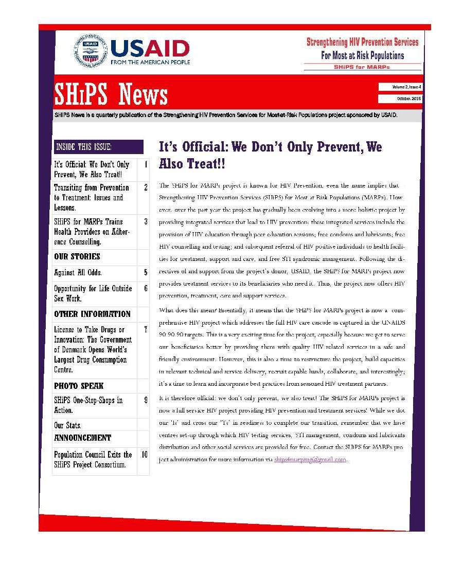 SHiPS News Vol 2 Is 4 2016